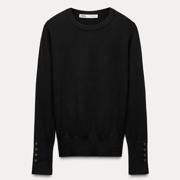 ZARA BLOGGER FAVORITE BASIC KNIT SWEATER - Picture 5 of 8